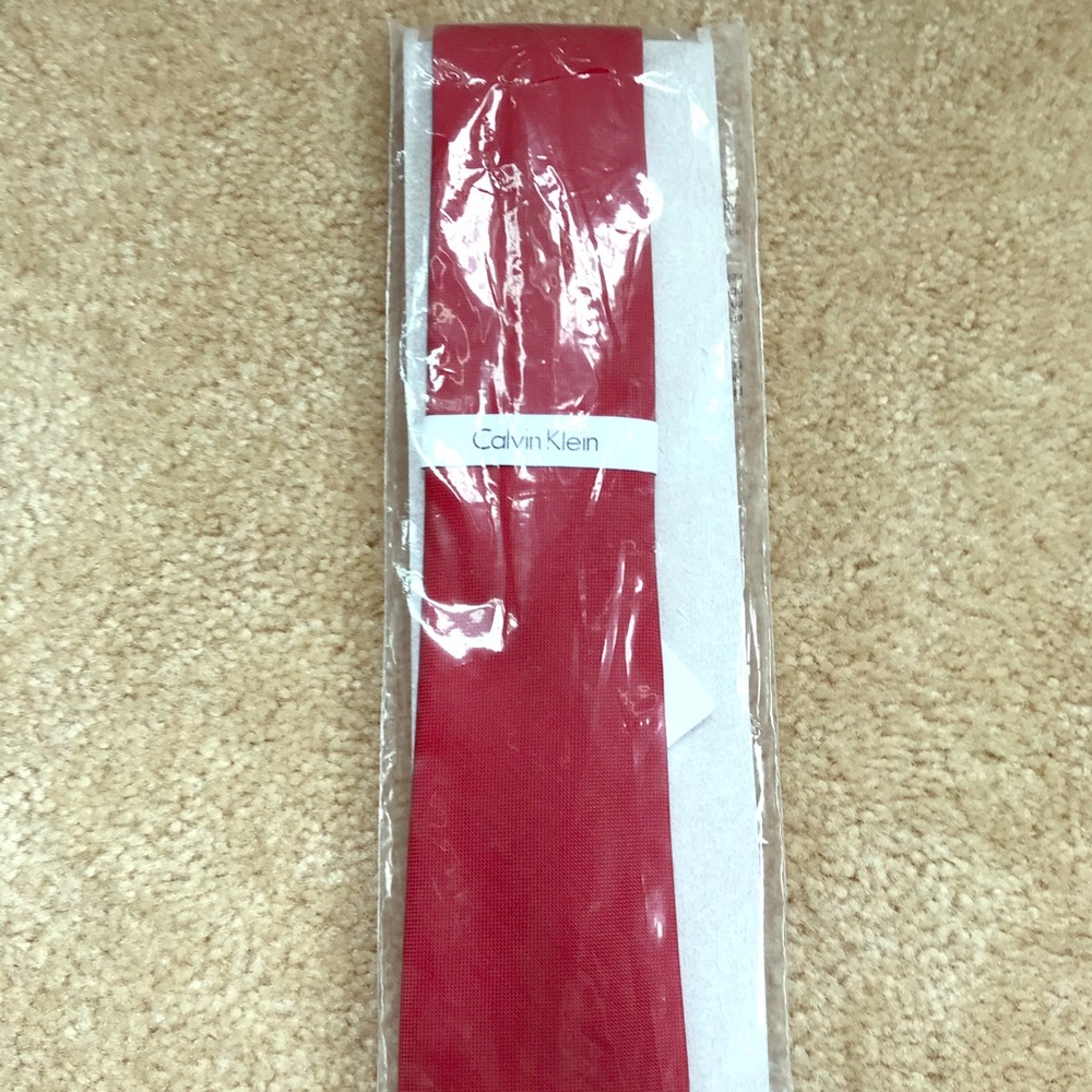 Men’s Calvin Klein Red Tie, still in package.
